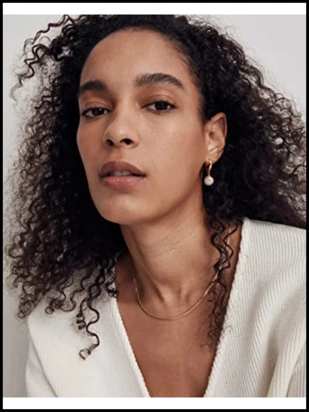 18K Gold Plated Huggie Hoop Earrings Pearl Dangle Handmade Lightweight